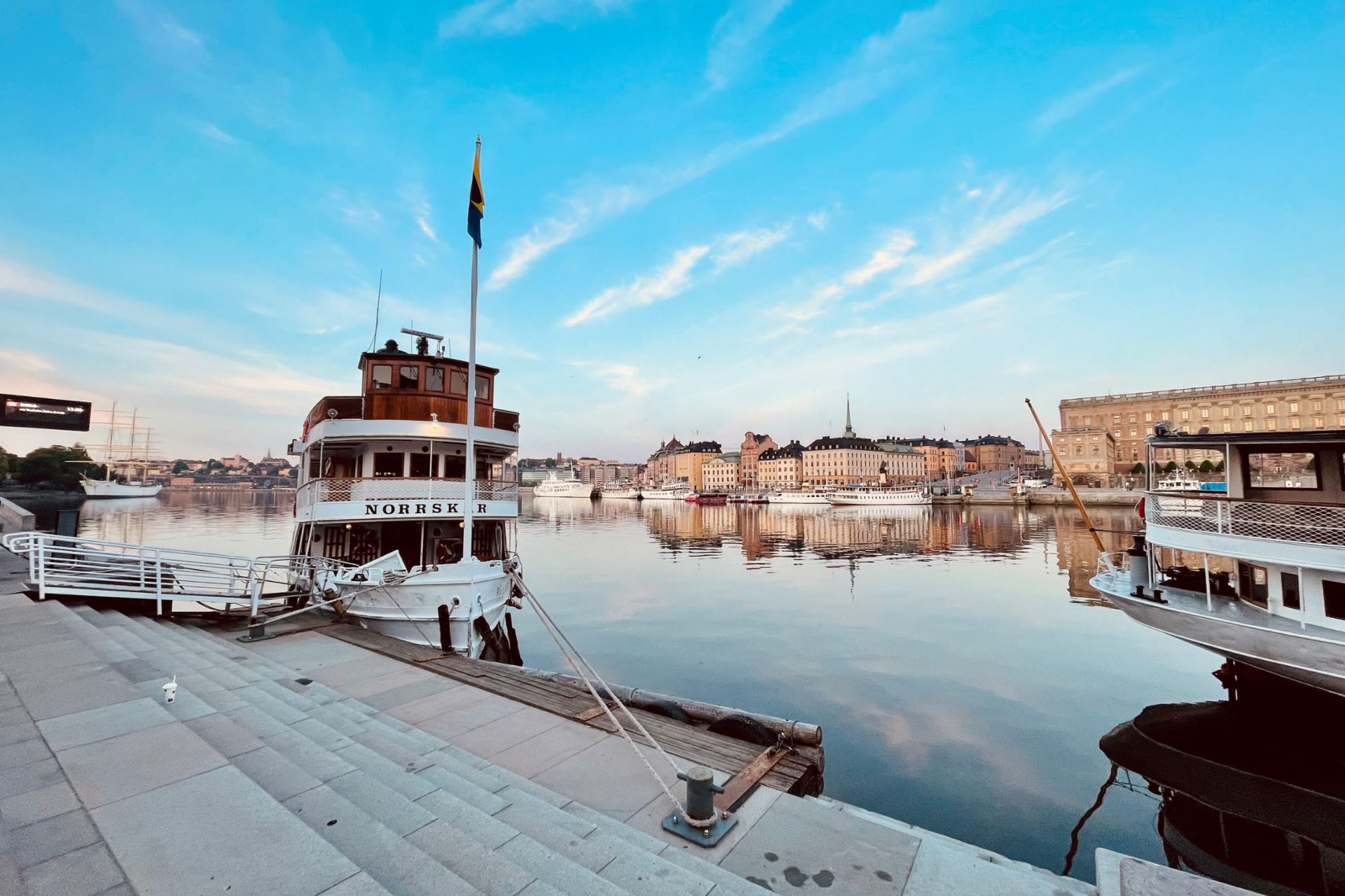 Der Hafen in Soedertaelje/Stockholm
