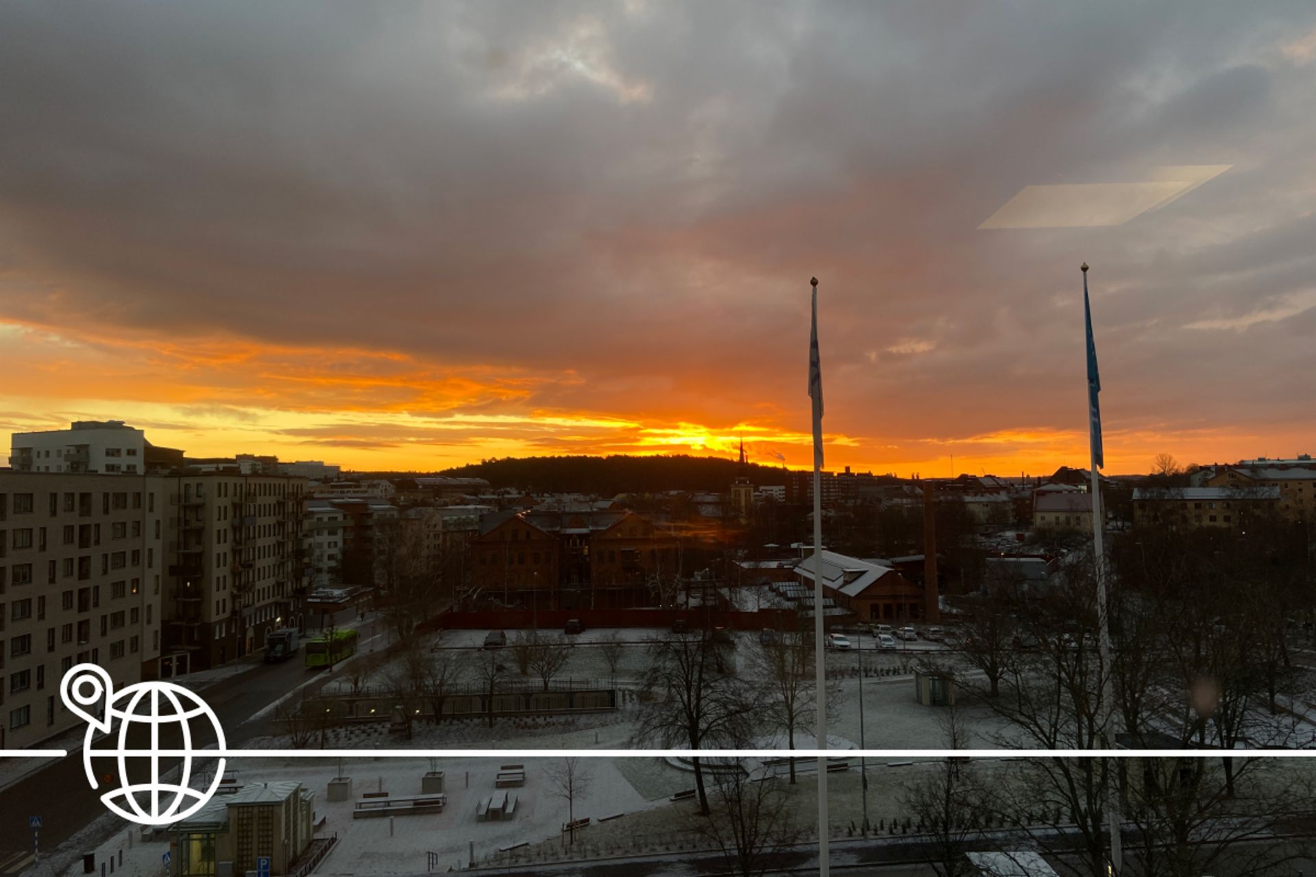 Sonnenaufgang über dem TRATON Gebäude