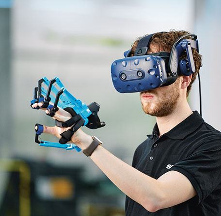 Haptic Glove bei Tests